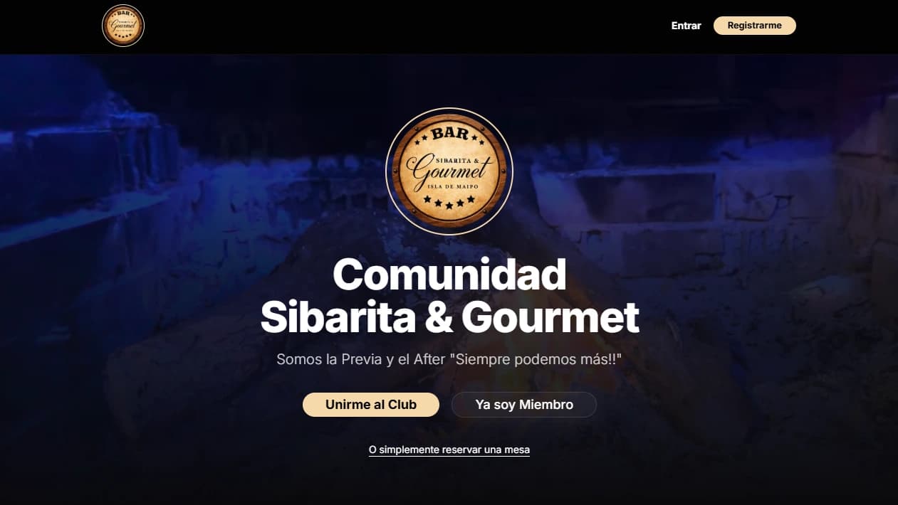 Landing Comunidad Sibarita